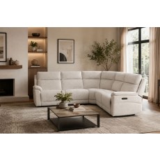 Downtown 6 Seater Corner Sofa with Power Recliner and Headrest