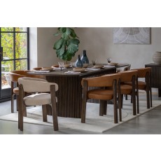 Gallery Direct Onda Walnut Ext 180-230cm Oval Dining Table