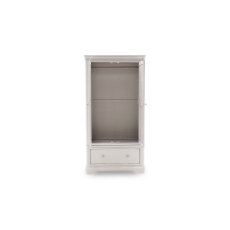 Mabel Wooden 2 Door Wardrobe in Painted Taupe Finish Mabel Wooden 2 Door Wardrobe in Painted Taupe Finish