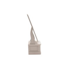 Mabel Wooden Cheval Mirror in Painted Taupe Finish