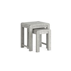 Amsterdam Washed Grey Oak Nest of Tables Amsterdam Washed Grey Oak Nest of Tables