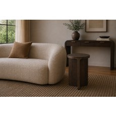 California Dark Oak Round Side Table California Dark Oak Round Side Table