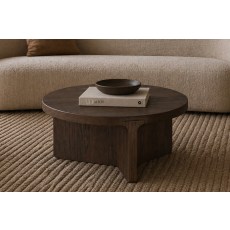 California Dark Oak Round Coffee Table California Dark Oak Round Coffee Table