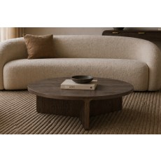 California Dark Oak Large Round Coffee Table California Dark Oak Large Round Coffee Table