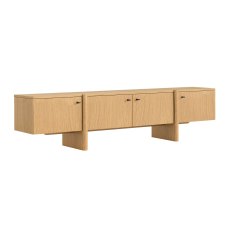 Como Oak 210cm Wide TV Unit