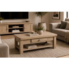 Normandy White Wash Coffee Table Normandy White Wash Coffee Table