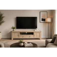 Normandy White Wash 190cm TV Unit Normandy White Wash 190cm TV Unit