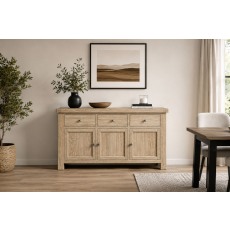 Normandy White Wash Large Sideboard Normandy White Wash Large Sideboard