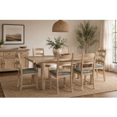 Normandy White Wash Large Ext 200-245cm Dining Table Normandy White Wash Large Ext 200-245cm Dining Table