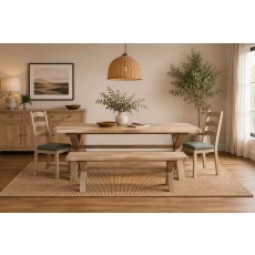 Normandy White Wash Cross Leg Ext 200-245cm Dining Table Normandy White Wash Cross Leg Ext 200-245cm Dining Table
