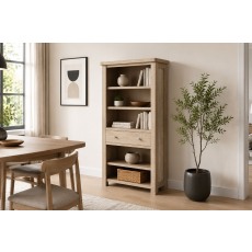Normandy White Wash Large Bookcase Normandy White Wash Large Bookcase