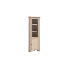 Normandy White Wash Corner Display Cabinet Normandy White Wash Corner Display Cabinet