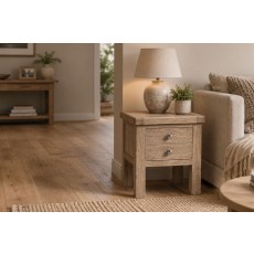 Normandy White Wash Lamp Table Normandy White Wash Lamp Table