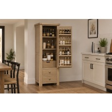 Normandy White Wash Single Kitchen Larder Unit Normandy White Wash Single Kitchen Larder Unit