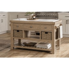 Normandy White Wash Large Kitchen Island Normandy White Wash Large Kitchen Island