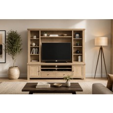 Normandy White Wash Extra Large TV Storage Combination Unit (Top + Base) Normandy White Wash Extra Large TV Storage Combination Unit (Top + Base)