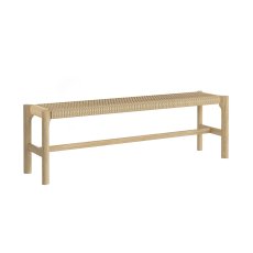 Sicily Oak 150cm Weave Dining Bench Sicily Oak 150cm Weave Dining Bench