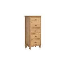 Verona Oak Narrow Tallboy Chest of Drawers Verona Oak Narrow Tallboy Chest of Drawers