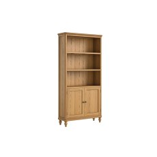 Verona Oak Large Bookcase with Door