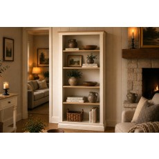 Provence Painted Off-White Oak Large Bookcase