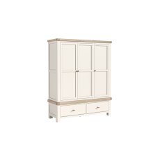 Windsor Country Oak Painted Triple Wardrobe Windsor Country Oak Painted Triple Wardrobe