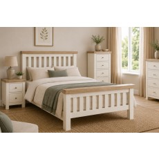 Windsor Country Oak Painted Bed Frame