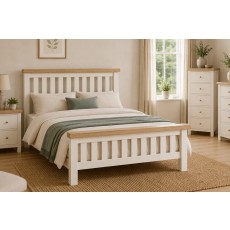 Windsor Country Oak Painted Bed Frame