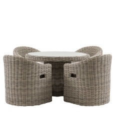 Gallery Direct Ragusa Outdoor Garden 4 Seater Dining Set