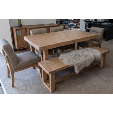 Ex-Display Liskeard - Baker Oakley Ext Dining Table + Bench + 4 Chairs