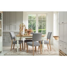 Burford Painted Oak 130-180cm Ext Dining Table Burford Painted Oak 130-180cm Ext Dining Table