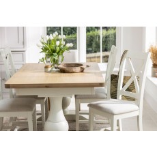 Burford Painted Oak 160-200cm Ext Pedestal Dining Table