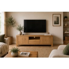 Wyatt Reclaimed Oak TV Unit Wyatt Reclaimed Oak TV Unit