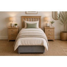 Devon Solid Oak 3'0 Single Headboard