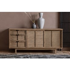 Gallery Direct Kyoto 3 Drawer 2 Door Sideboard 1500x450x700mm