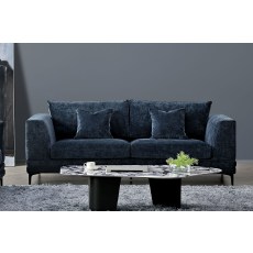 Lenox 2 Seater Sofa in Aegean Blue Velvet