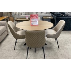 Ex-Display St Austell - Sadie Round Dining Table + 4 Chairs Ex-Display St Austell - Sadie Round Dining Table + 4 Chairs