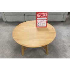 Ex-Display St Austell - Gallery Direct Madrid Natural Oak Round Coffee Table