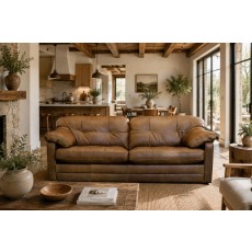 Alexander & James Bailey Leather 3 Seater Sofa