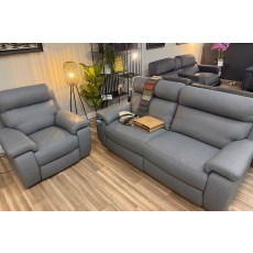 Ex-Display Truro - Odessa 3 Seater Power Recliner and Power Recliner Chair in Leather Ex-Display Truro - Odessa 3 Seater Power Recliner and Power Recliner Chair in Leather