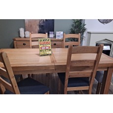 Ex-Display Plymouth - Normandy Extending Dining Table & 4 Ladder Back Chairs