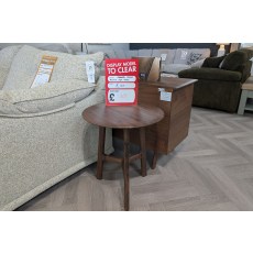 Ex-Display Newquay - Gallery Direct Madrid Round Side Table Walnut Ex-Display Newquay - Gallery Direct Madrid Round Side Table Walnut