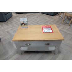 Ex-Display Newquay - Nebraska Coffee Table Painted White Ex-Display Newquay - Nebraska Coffee Table Painted White
