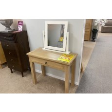 Ex-Display St Austell - Modern Country Oak Dressing Table and Mirror Ex-Display St Austell - Modern Country Oak Dressing Table and Mirror