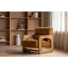 Gallery Direct Marco Armchair in Verona Golden Gallery Direct Marco Armchair in Verona Golden