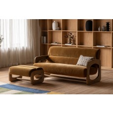 Gallery Direct Marco 3 Seater Sofa in Verona Golden Gallery Direct Marco 3 Seater Sofa in Verona Golden