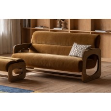 Gallery Direct Marco 3 Seater Sofa in Verona Golden Gallery Direct Marco 3 Seater Sofa in Verona Golden
