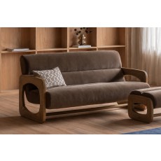 Gallery Direct Marco 3 Seater Sofa in Verona Sepia Gallery Direct Marco 3 Seater Sofa in Verona Sepia