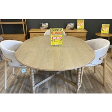 Ex-Display St Austell - Gallery Direct Artisan Round Extending Dining Table Ex-Display St Austell - Gallery Direct Artisan Round Extending Dining Table