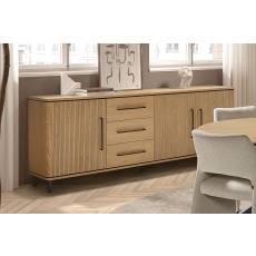 Medway Blond Oak Lamulux 240cm Wide Sideboard Medway Blond Oak Lamulux 240cm Wide Sideboard