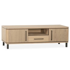 Medway Blond Oak Lamulux 160cm Large TV Unit Medway Blond Oak Lamulux 160cm Large TV Unit